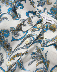 Mackey Paisley Halter Midi Dress -  Dove White Multi