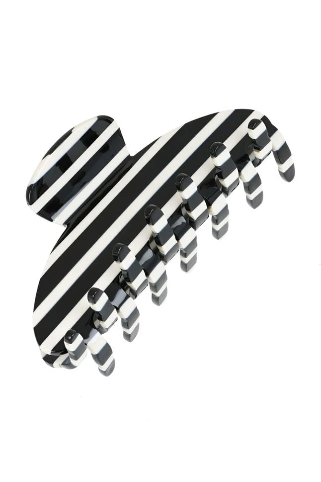 Elisa Claw Clip - Black/White
