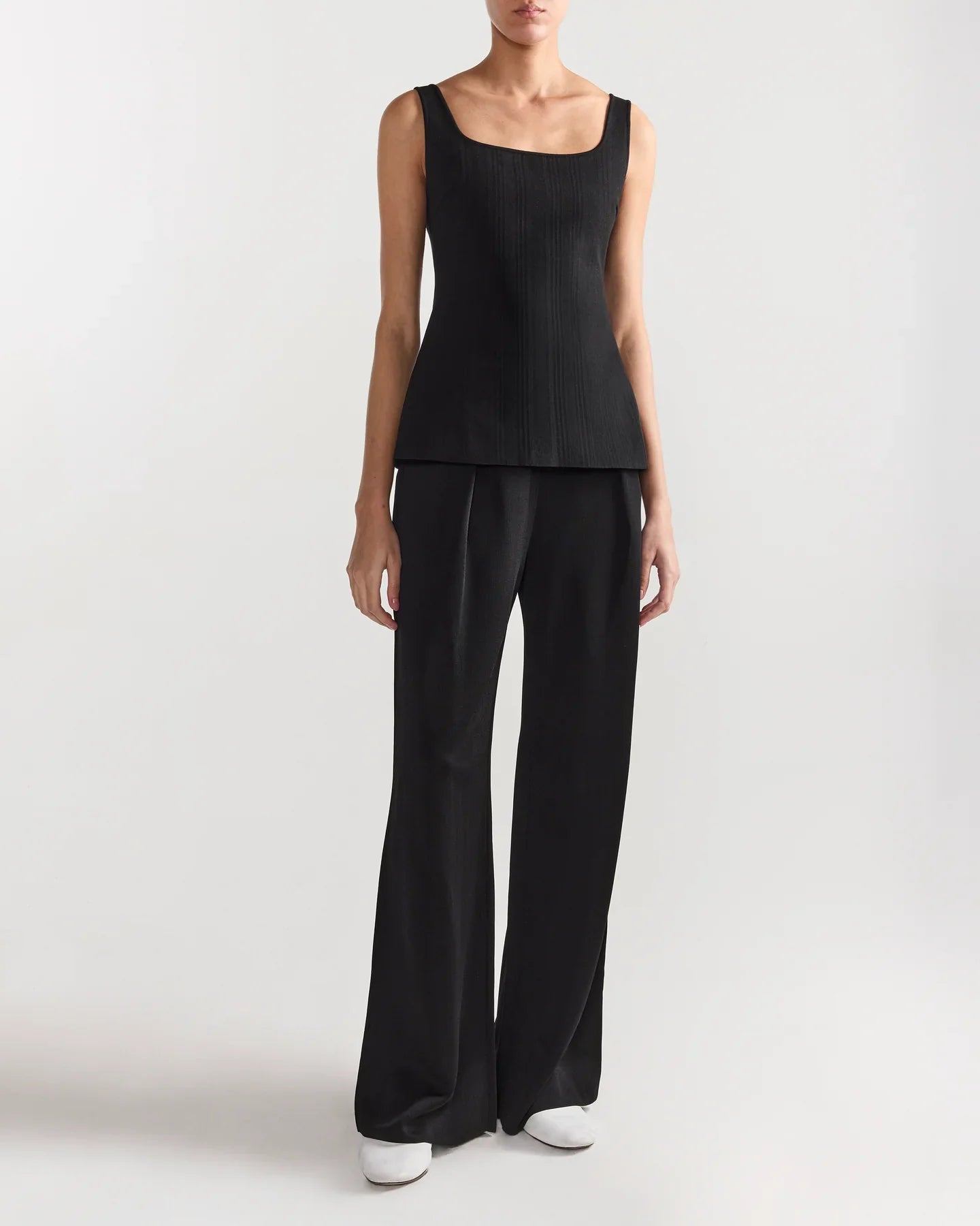 Inna Top - Tonal Stripe - Black (By Phone Order Only)