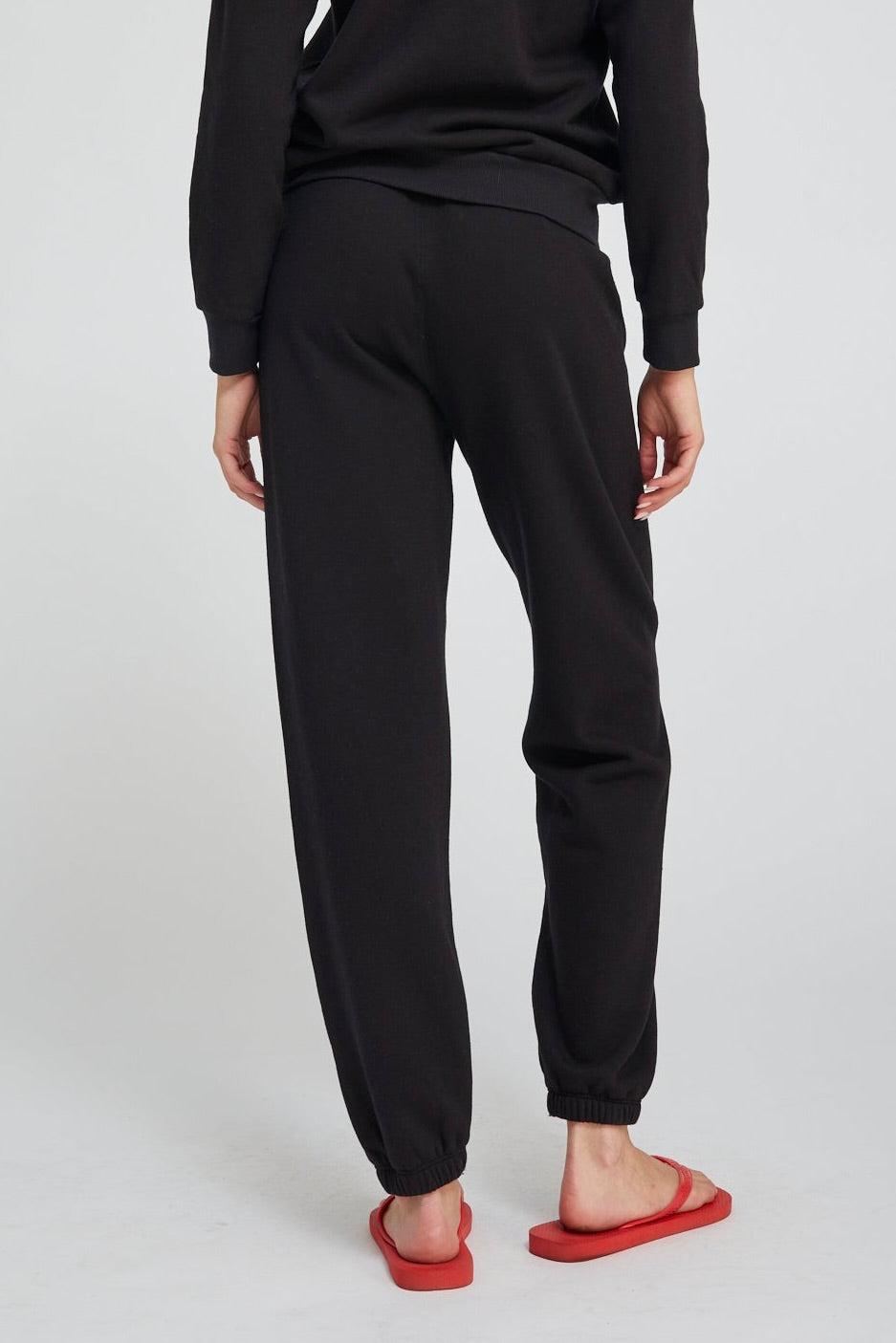 Heart Sweatpants - Black / White