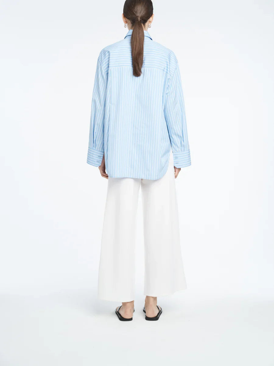 Tunic Shirt - Sky Blue Stripe