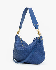Moyen Messenger - French Blue Diagonal Woven