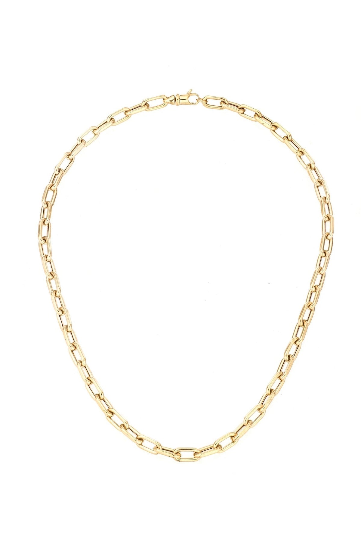 16" 5.3mm wide Italian Chain Link Necklace - 14K Yellow Gold (By Special Order)
