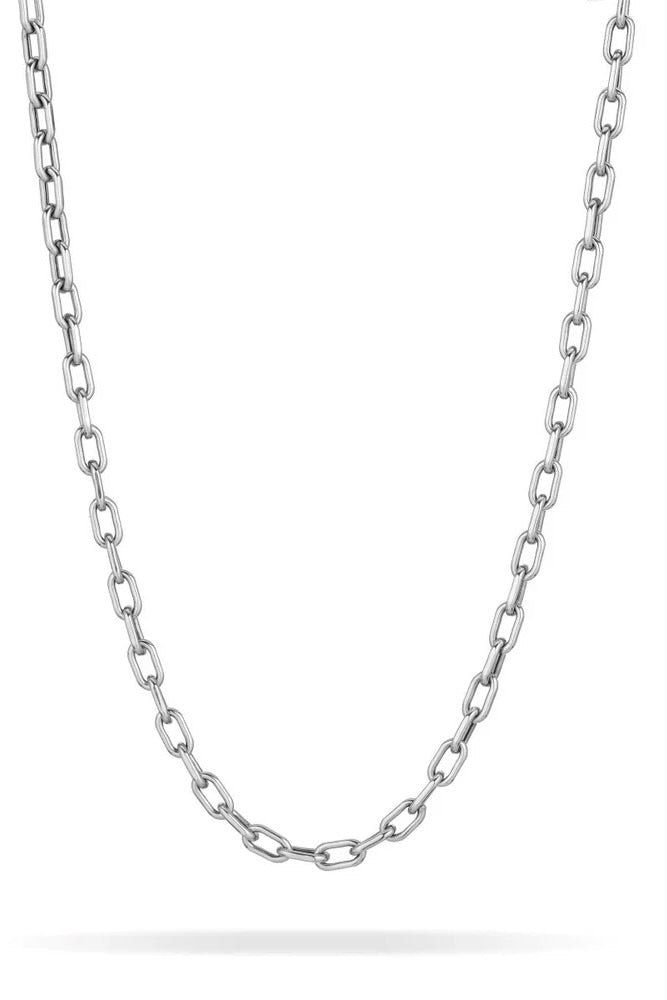 16" 4mm Italian Chain Link Necklace - Silver (By Special Order)