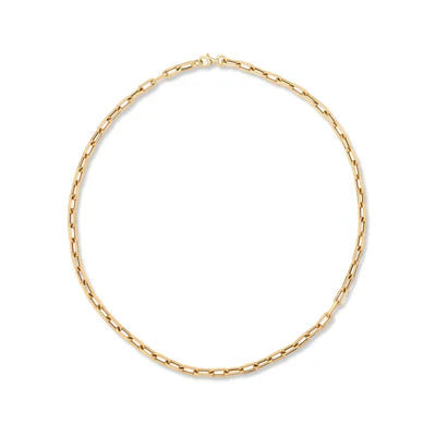 16" 4mm Italian Chain Link Necklace - 14K Yellow Gold (By Special Order)