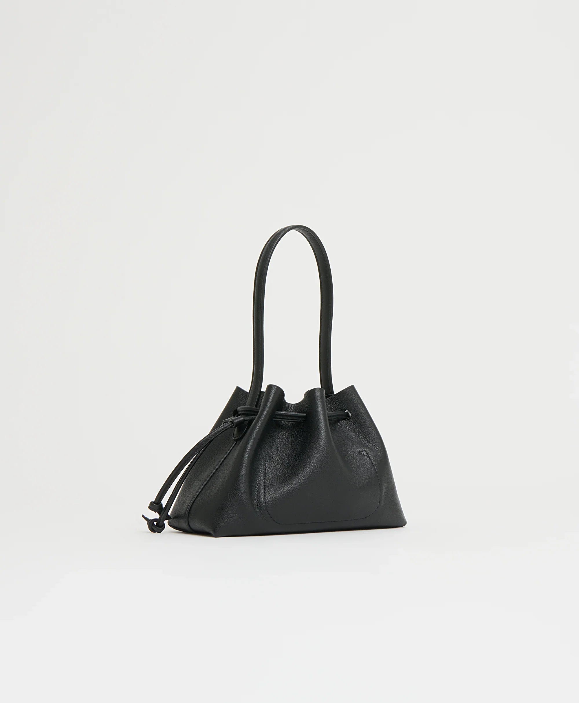 Drawstring Pouchette - Black