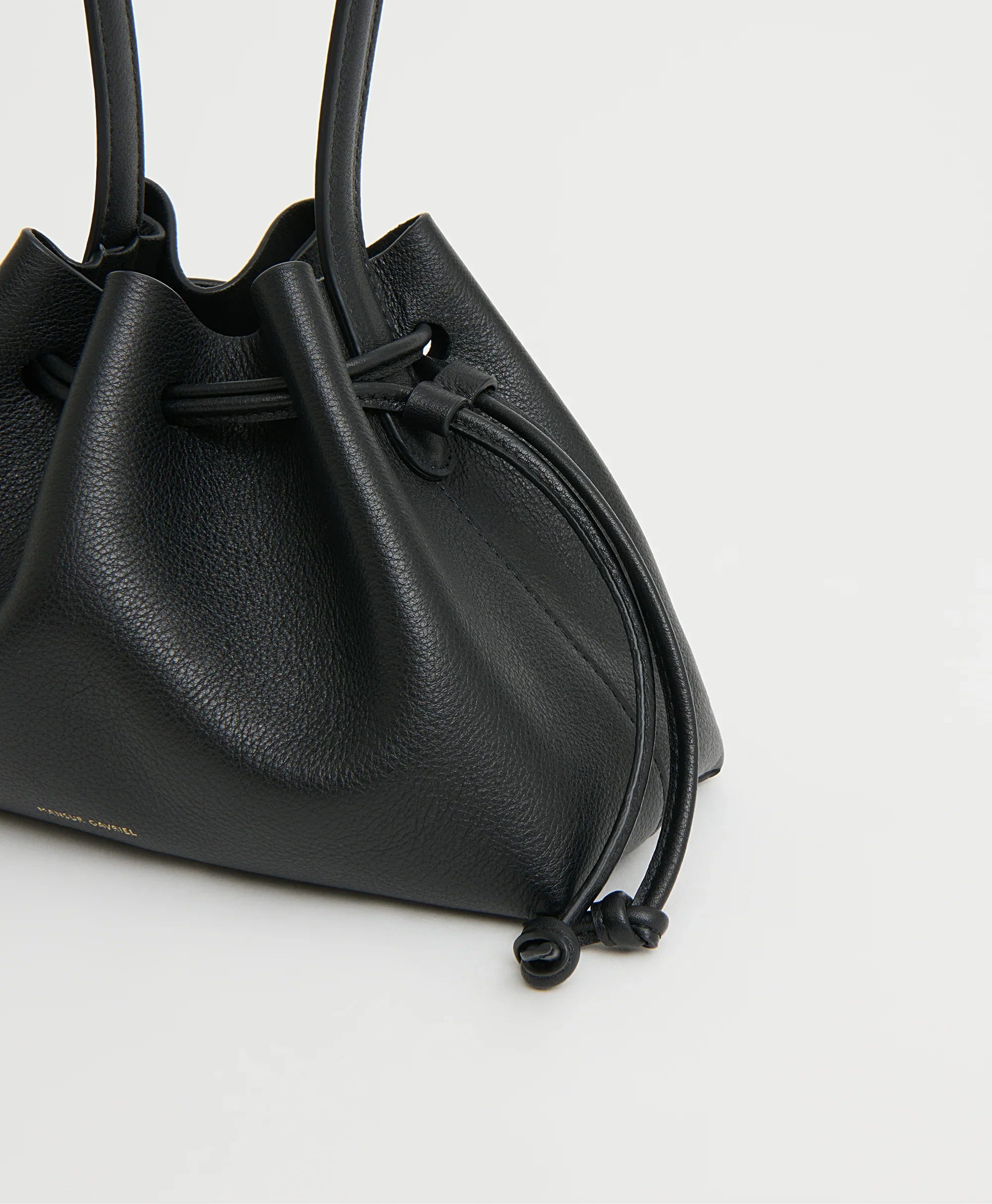 Drawstring Pouchette - Black