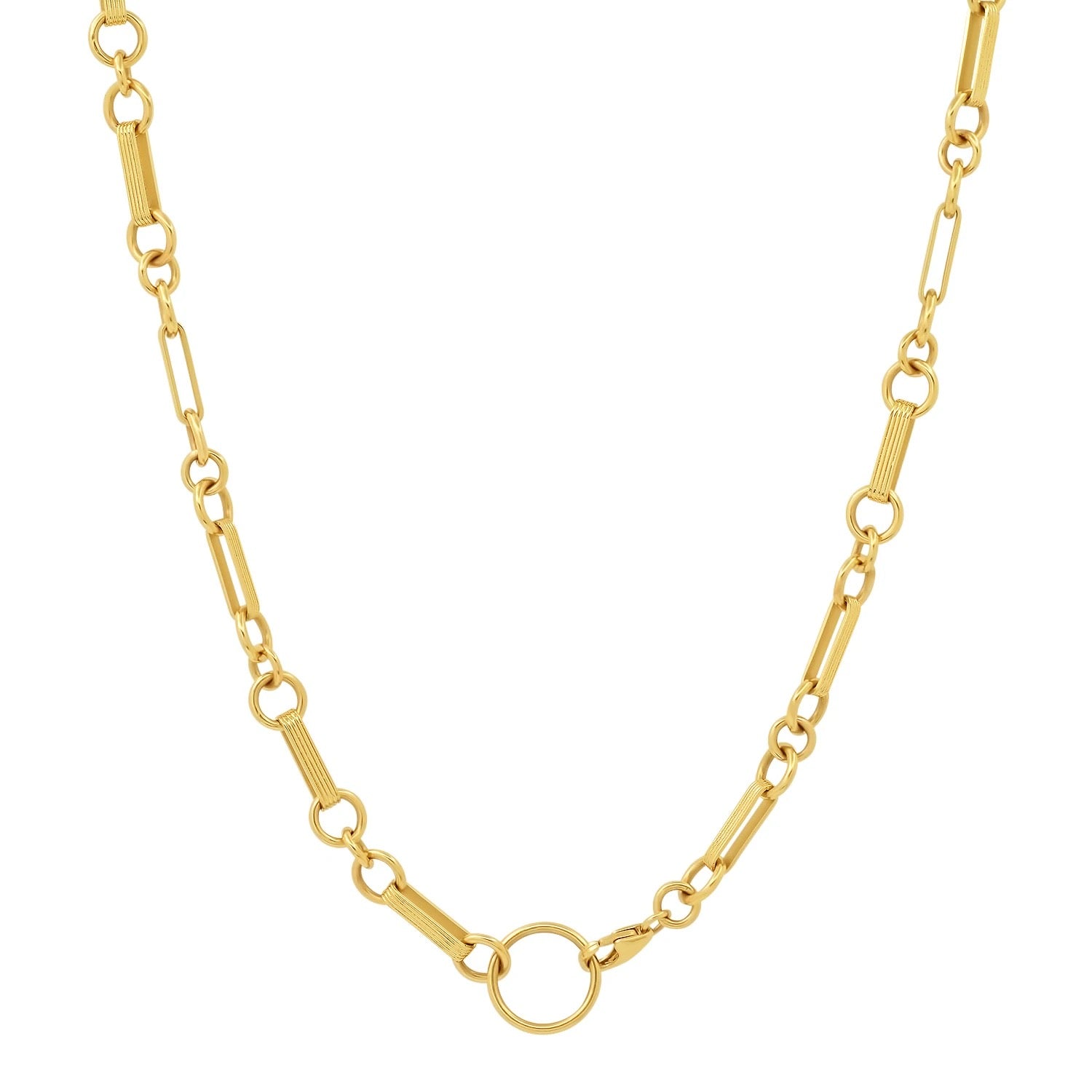 18" Rosette Chain - Yellow Gold