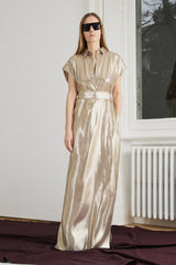 Francesca Sleeveless Dress - Gold