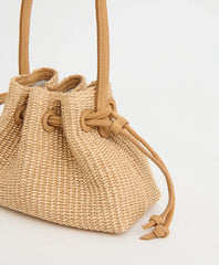 Drawstring Pouchette - Natural