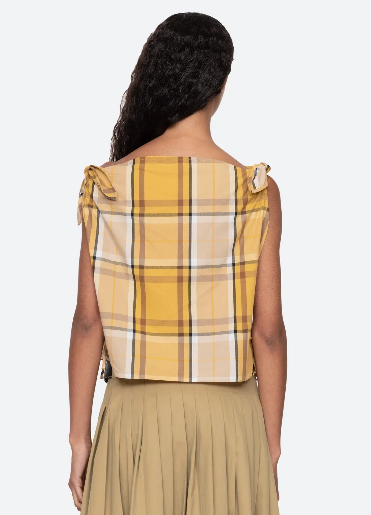 Copeland Plaid Top - Yellow