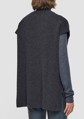 Light Cardigan Stitch Vest - Smoke