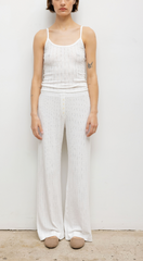 Pointelle Boxer Pant - White