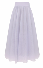 Tulle Midi Skirt - Lilac