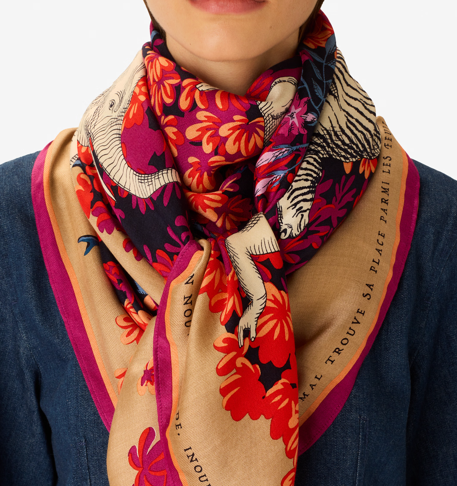 Square 130 - Bestiaire - Fuchsia