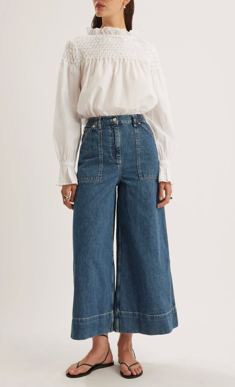 Majorelle Blouse - White