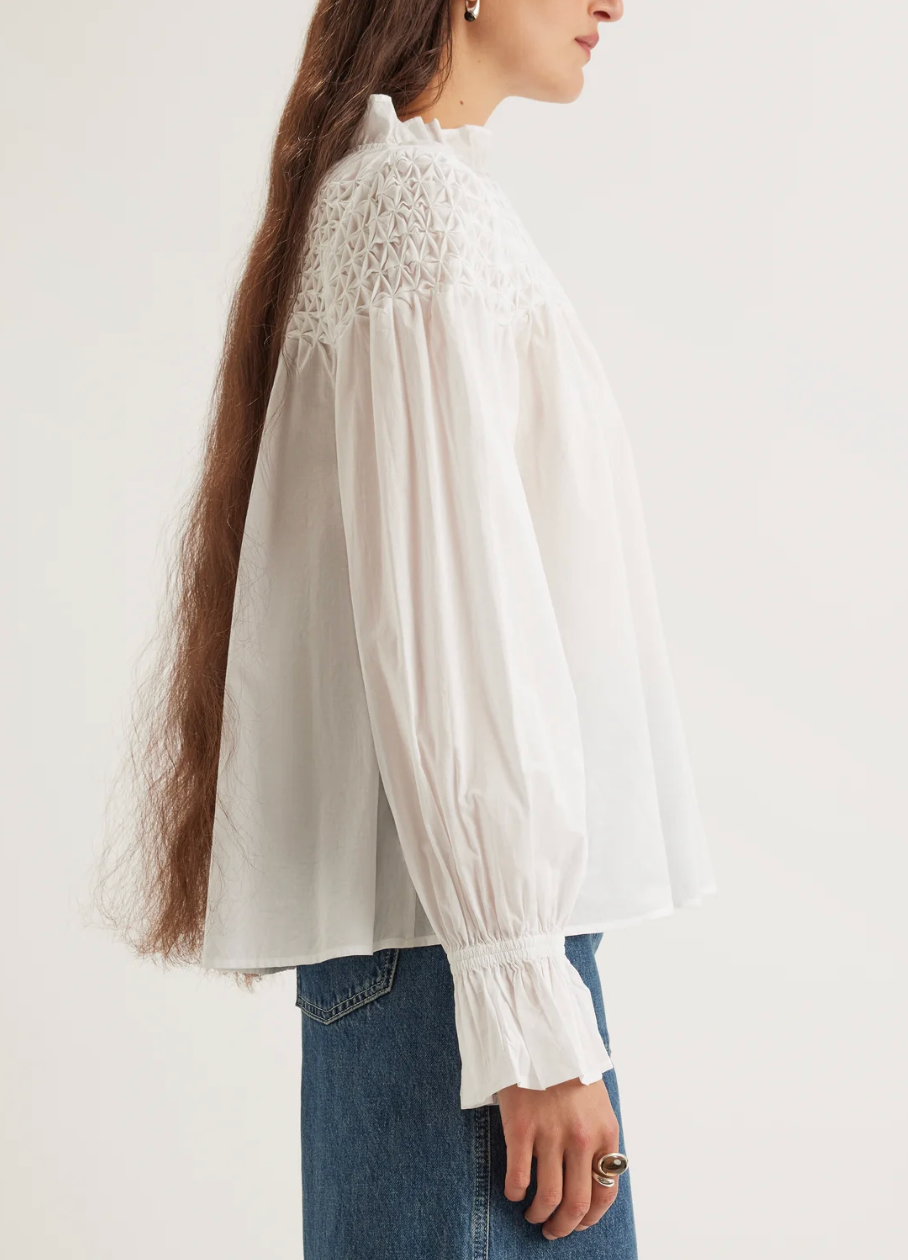 Majorelle Blouse - White