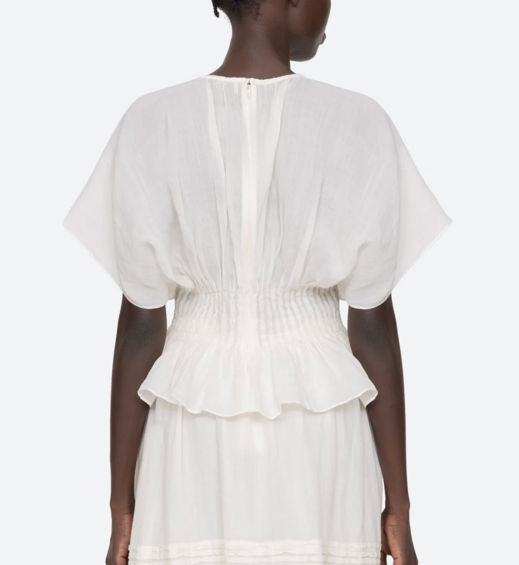 Violet Top - White