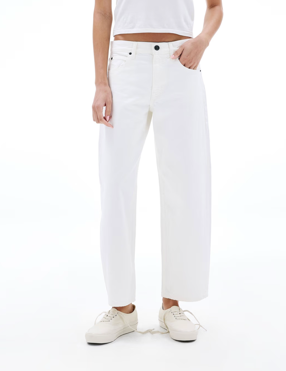Jamie Ankle Curve - White