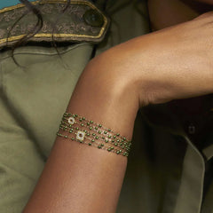 6.7" Classic Gigi Bracelet - Scarab + Yellow Gold