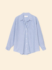 Hayven Shirt - Chambray Teal Stripe