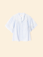 Mae Shirt - Blue White Stripe