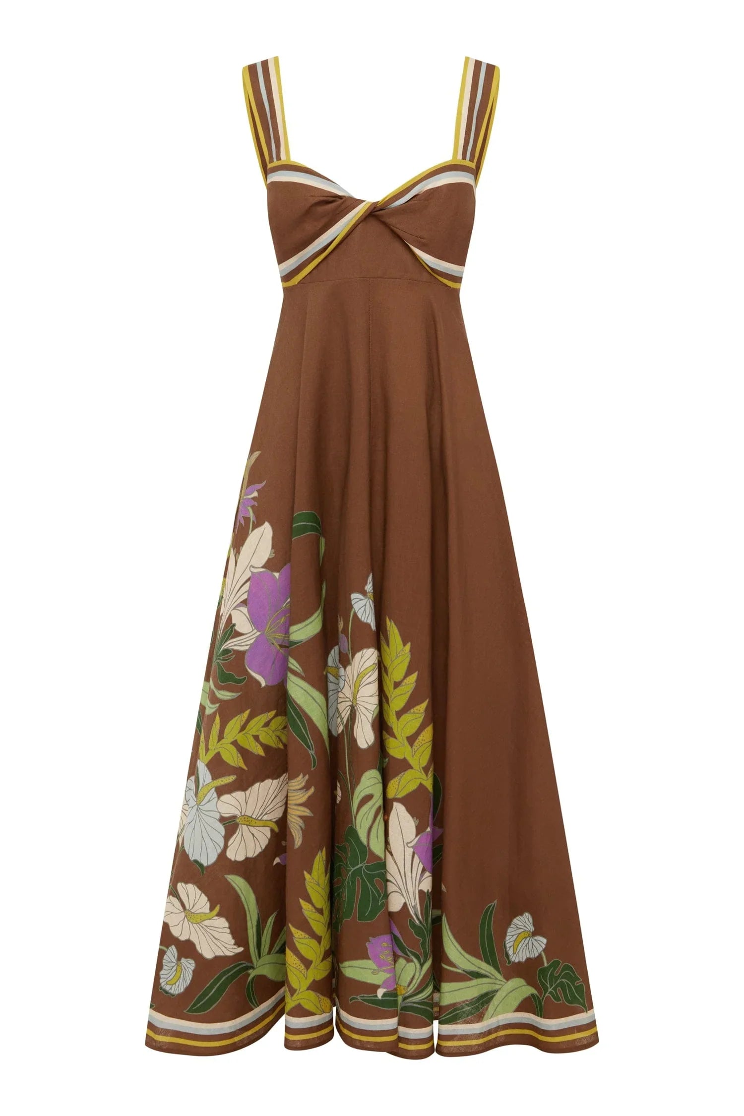 Alfie Twist Sundress - Chocolate