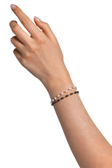 Bird Mini Bracelet - White Freshwater Pearl