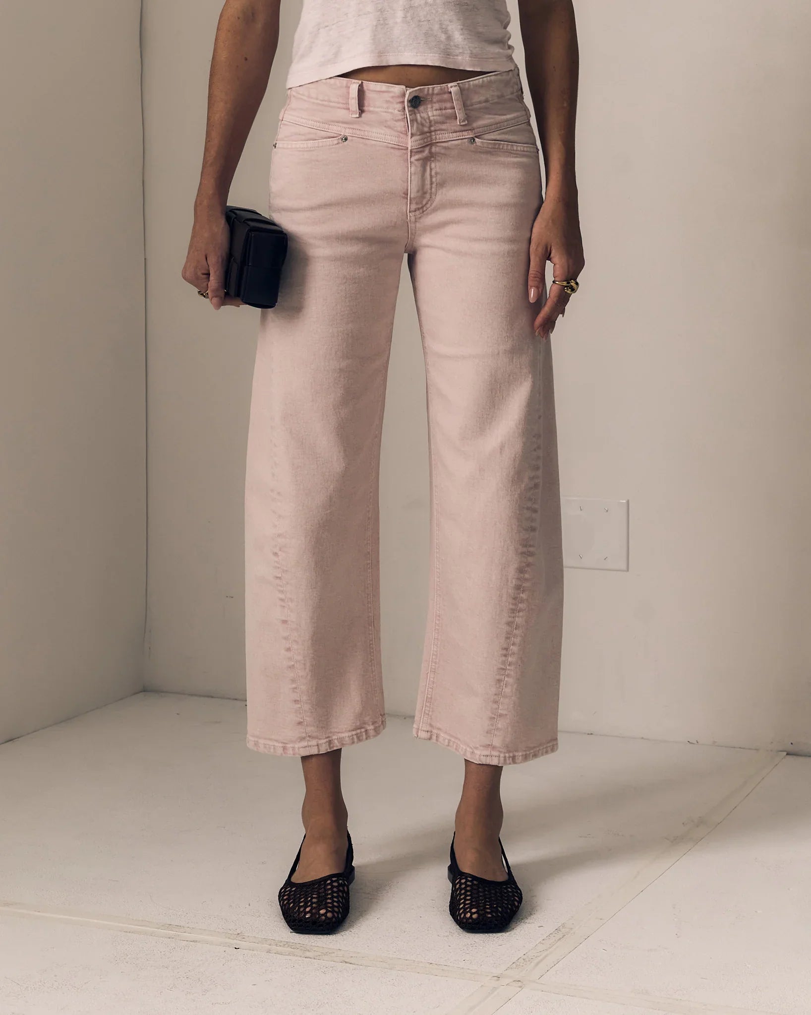 Selena Crop - Petal Pink