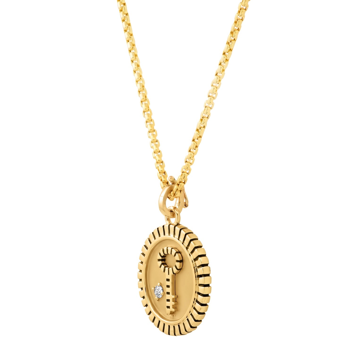 Key Pendant - Yellow Gold