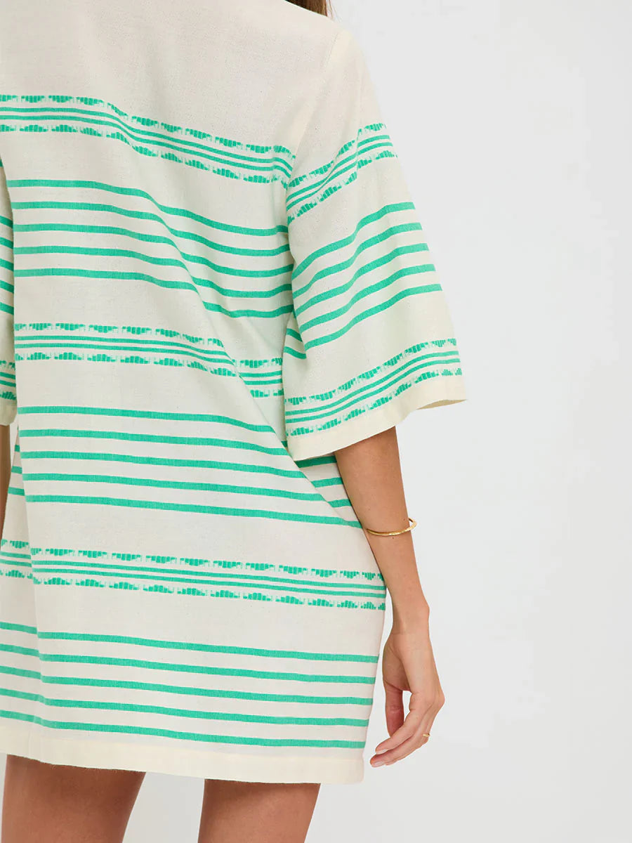 Belkis V-Neck - Chereka Green
