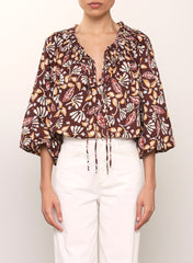 Enya Blouse - Marron