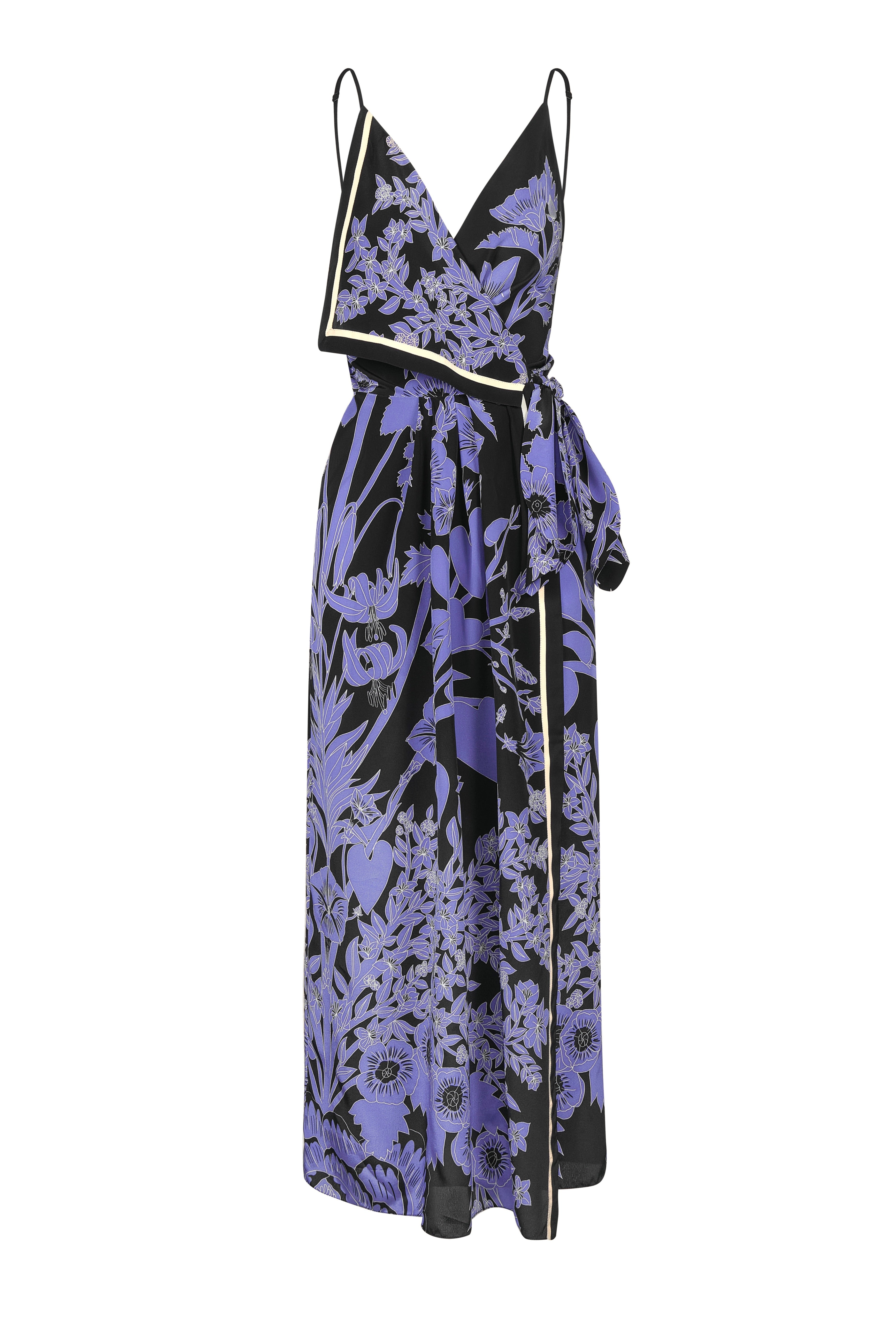 Nouvel Arome Maxi Dress - Black / Middle Blue